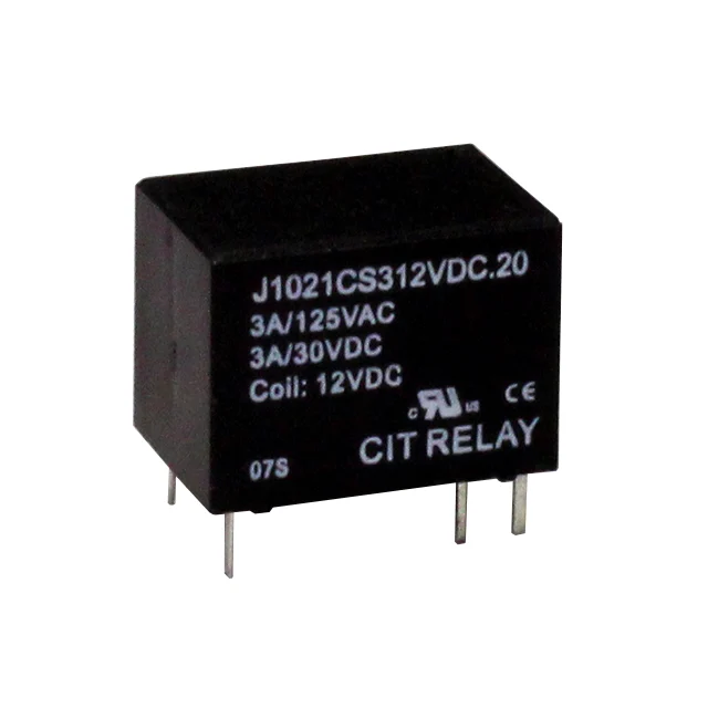 J1021CS312VDC.20 CIT Relay and Switch  Relés de potencia de más de 2 amperios